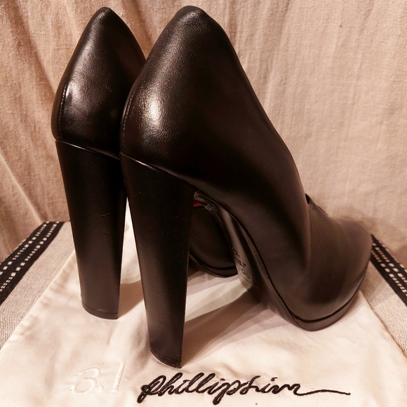 🔥Host Pick🔥3.1 Phillip Lim black leather stiletto platform pumps, EU40/9, EUC - Picture 4 of 14